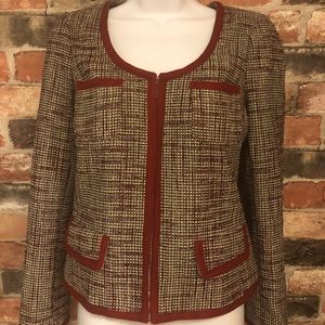 Banana Republic tweed cropped jacket size 2
